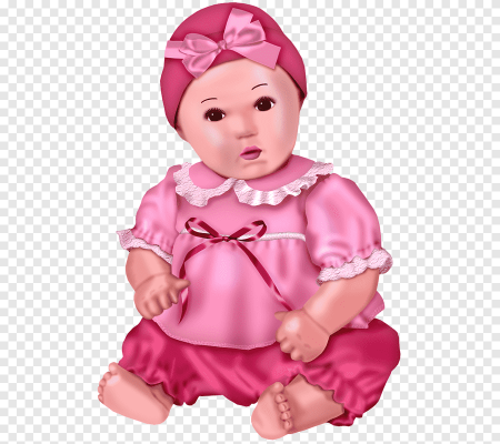 Розовая кукла