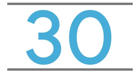 30 Лет красивые цифры