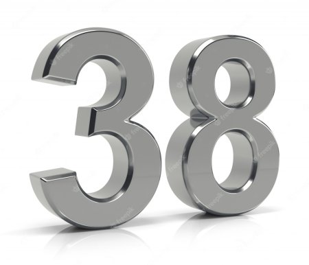 Красивая цифра 30 на прозрачном фоне