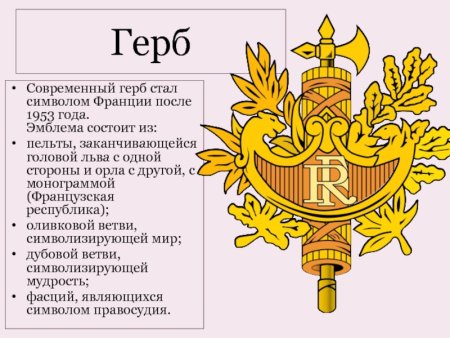 Герб Франции 20 века
