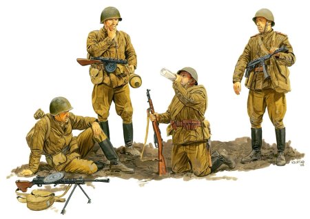 Фигуры Soviet Guards Infantry 1944-45 (1:35)