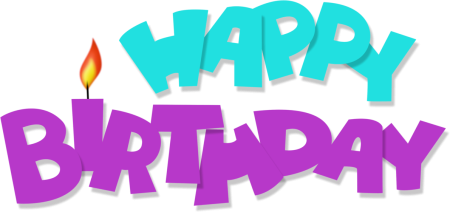 Birthday надпись