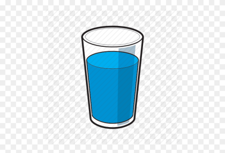Стакан воды мультяшный