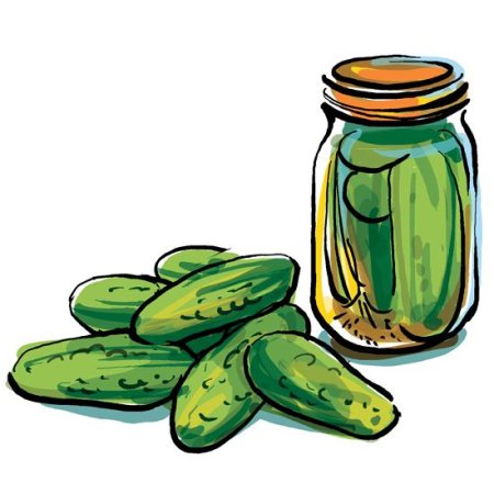 Банка с огурцами для детей
