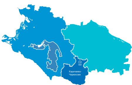 Карта Краснодарского края вектор