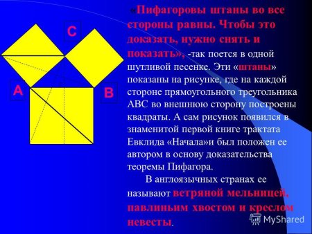 Теорема Пифагора Пифагора штаны