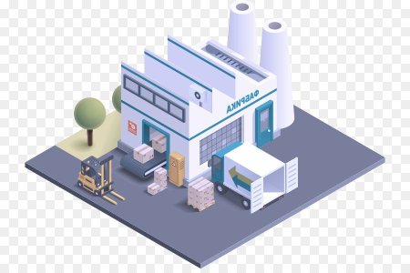 Завод иллюстрация