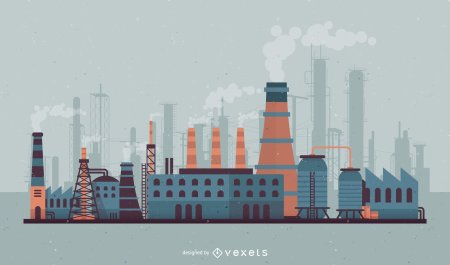 Завод иллюстрация