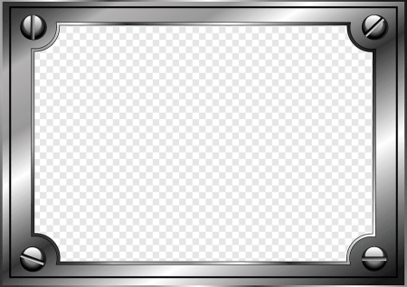 Металлическая рамка для фотошопа