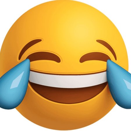 Смайлик смех на прозрачном фоне