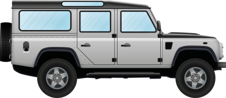 Land Rover машина сбоку