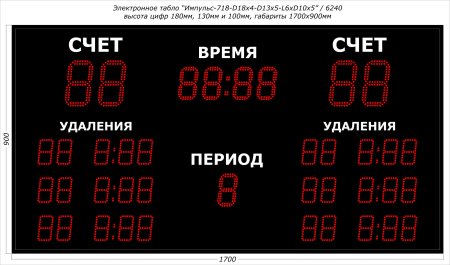 Спортивное табло для хоккея