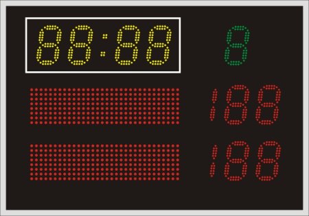 Пульт ПДУ-спорт 10-1 для баскетбольного табло