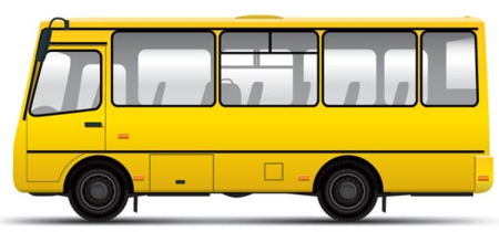 Автобус сбоку вектор