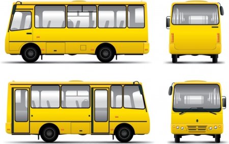 Автобус вид сбоку рисунок