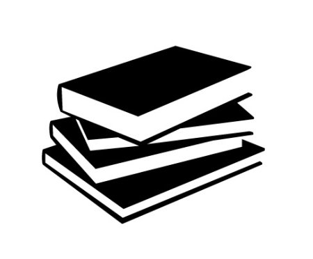 Черный силуэт книги
