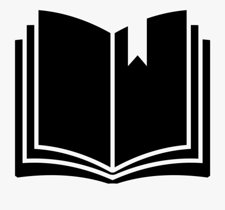 Силуэт раскрытой книги