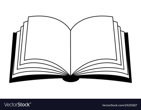 Трафарет открытая книга