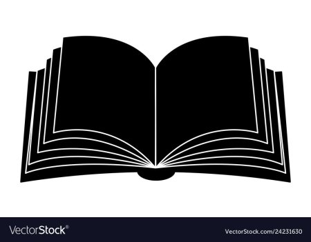 Книжка открытая силуэт