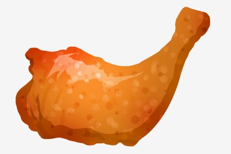 Куриная ножка нарисованная