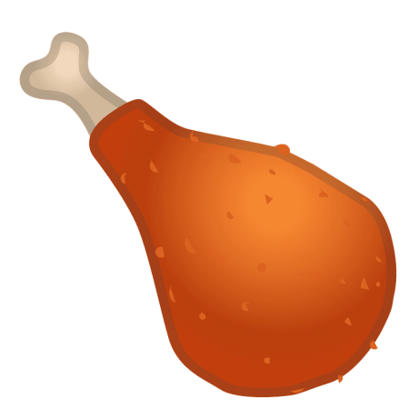 Куриная нога рисунок