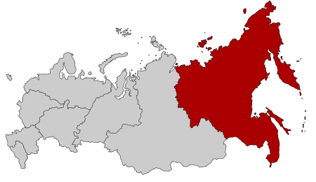 Дальневосточный регион на карте России