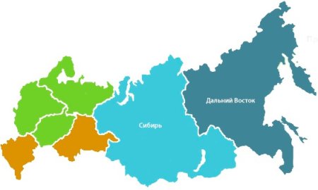 Карта России Урал Сибирь Дальний Восток