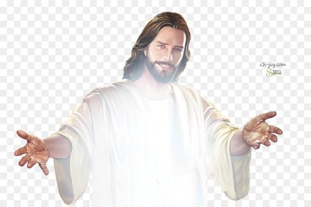 Иисус на белом фоне