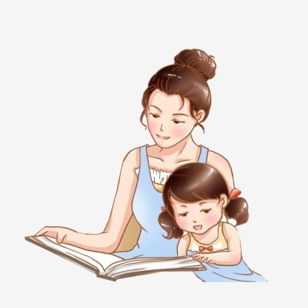 Рисунки мама дочь читают книгу