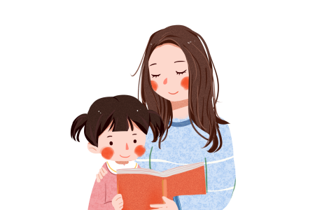 Рисунки мама дочь читают книгу