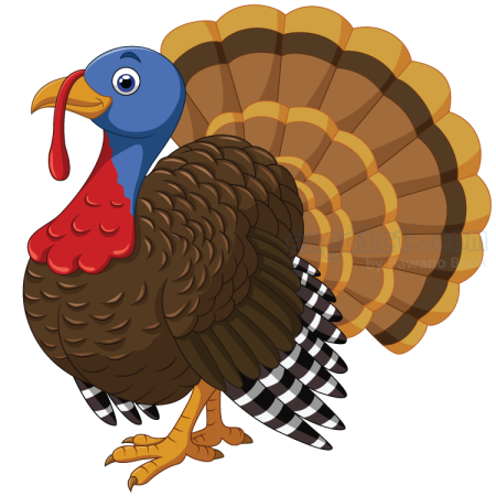 Индюк без фона для детей