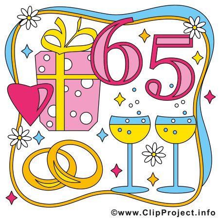 С юбилеем 65 вектор
