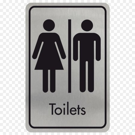 Знак туалета WC