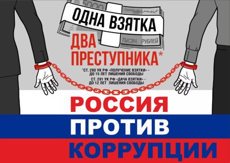 Плакат борьба с коррупцией