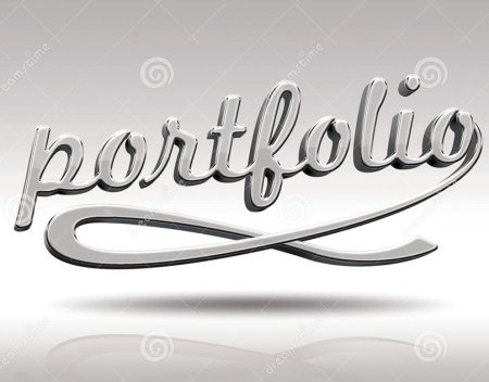Portfolio надпись