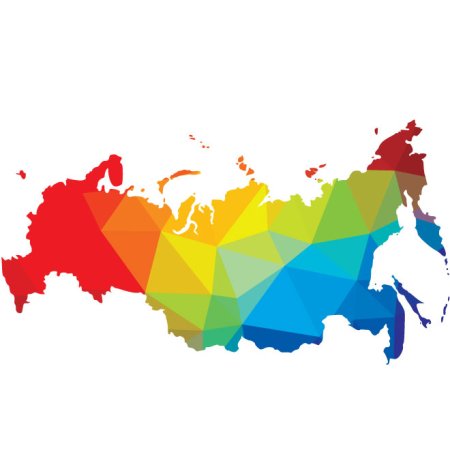 Карта России стилизованная