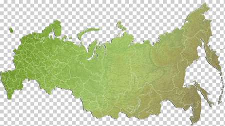 Карта РФ без фона