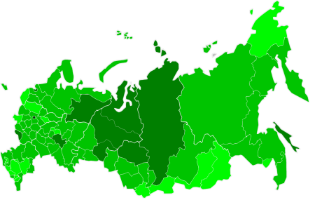 Очертания территории России