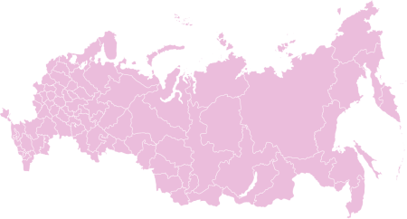 Карта России контур