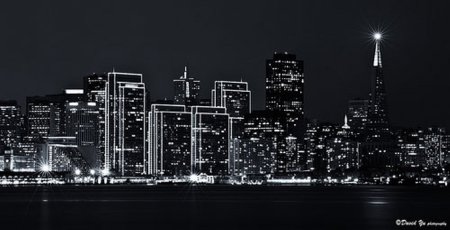 Очертания ночного города