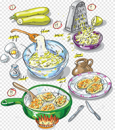Векторные Кулинарные рисунки