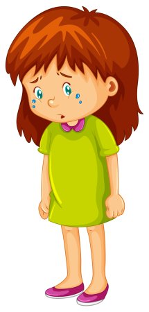 Плачущая девочка для детей