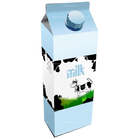 Miniature Milk Box PNG