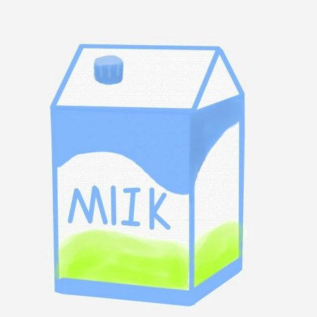 Молоко в голубой коробке