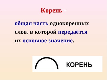 Корень слова картинка
