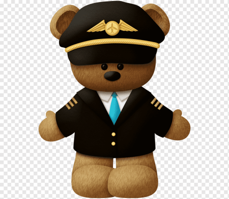 Медвежонок на самолете