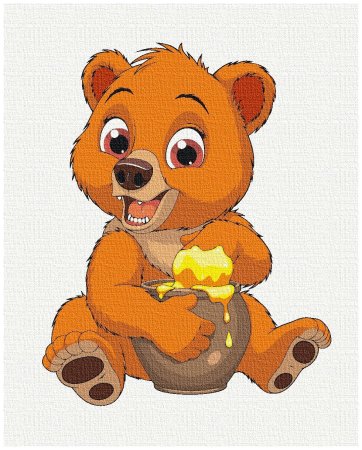 Мишка с медом мультяшный