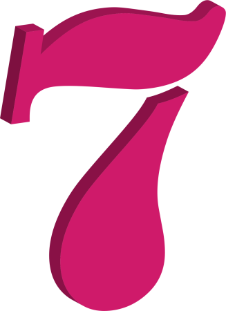 Цифра 7 цветная