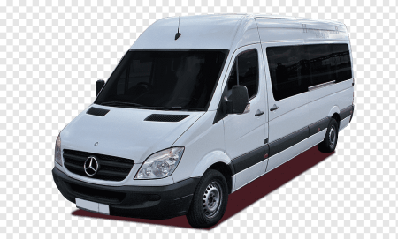 Белый пассажирский Mercedes Sprinter