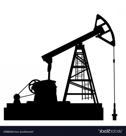 Нефтяная вышка силуэт